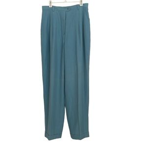NWT Lauren Ralph Lauren Silk Linen High Waist Trousers